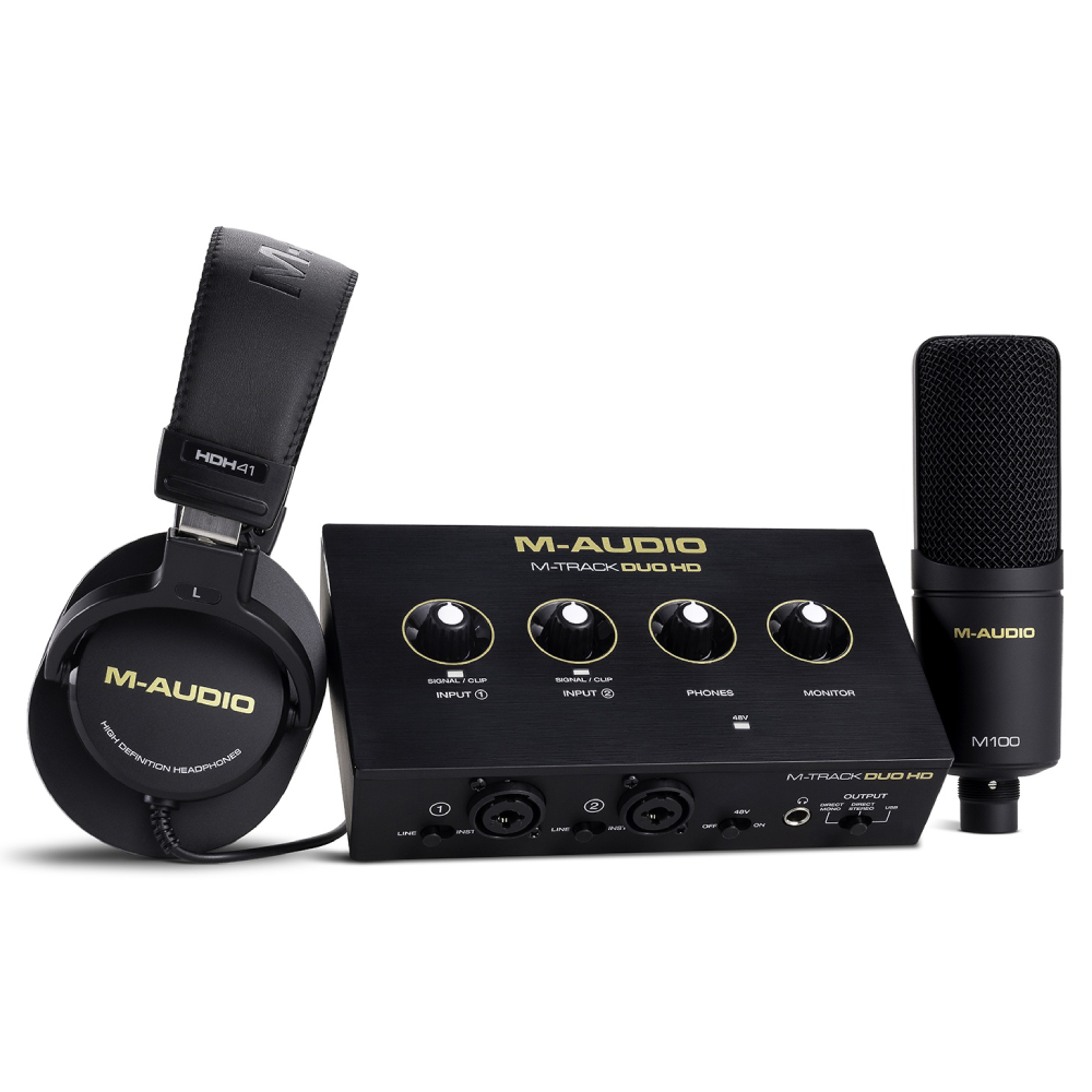 M-AUDIO M-Track Duo HD Stüdyo Kayıt Paketi Fiyatı, Özellikleri