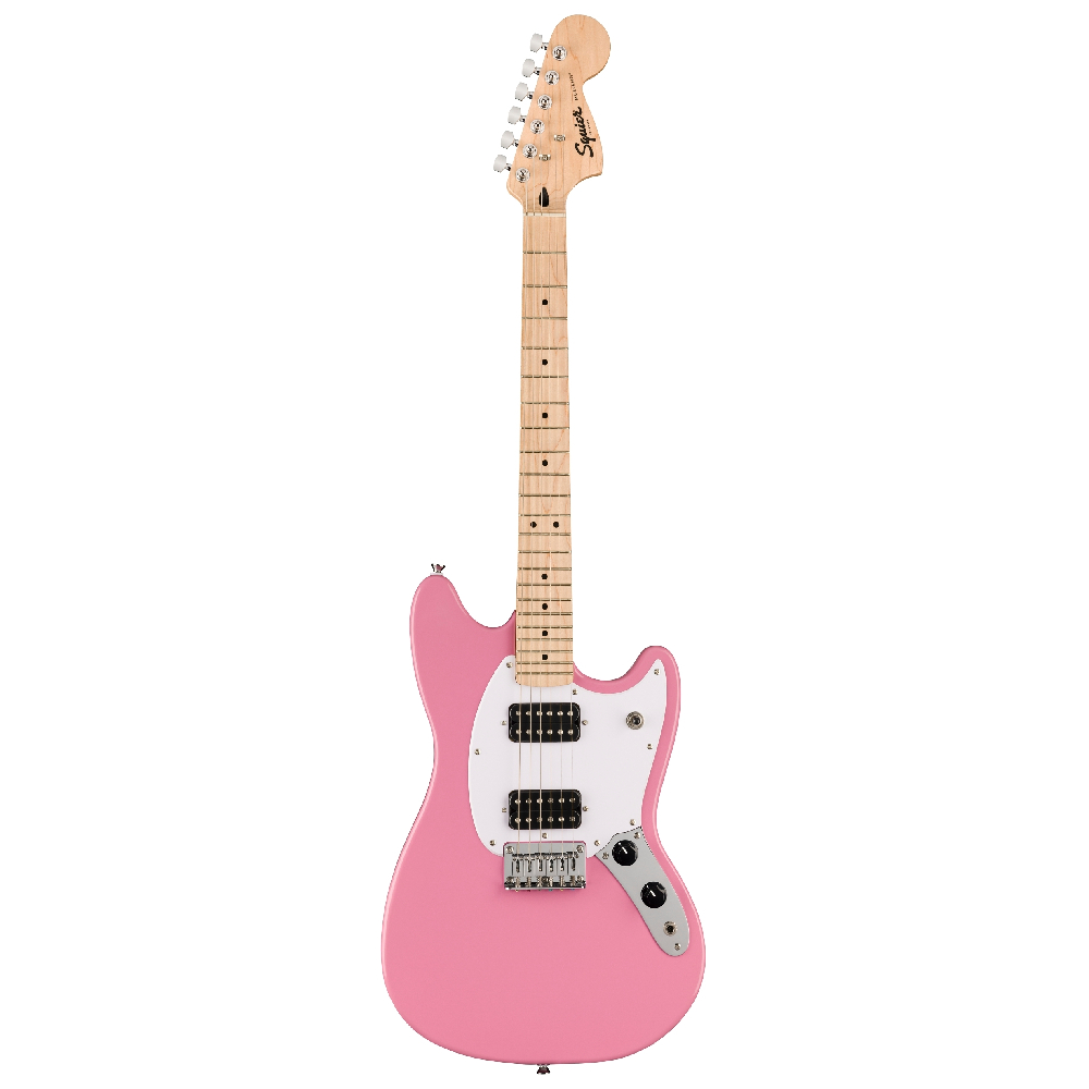 Squier Sonic Mustang HH Akçaağaç Klavye Flash Pink Elektro Gitar