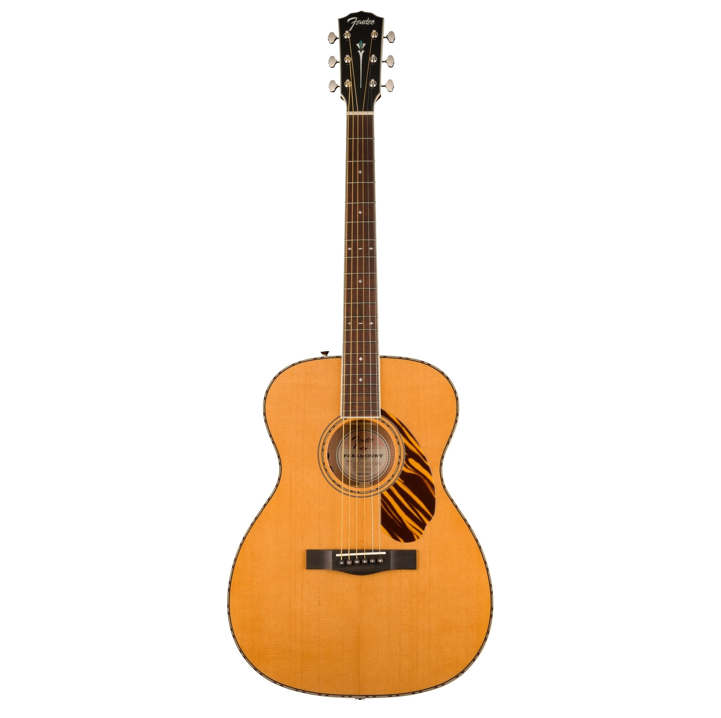 オール単板フェンダー Fender PO-220E Orchestra 3TVS Fender PO-220E Paramount Orchestra Ovangkol Klavye Natural Elektro