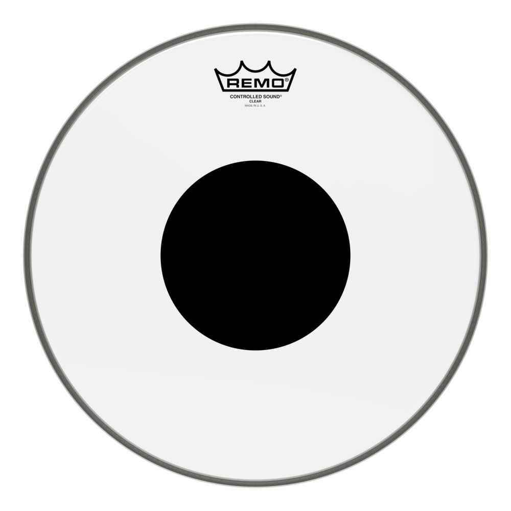 REMO CS-0314-10- Controlled Sound® Şeffaf Top Black Dot™ 14" Davul Derisi