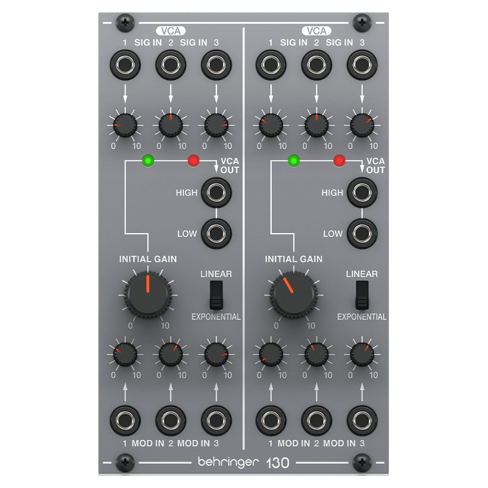 BEHRINGER Eurorack için Efsanevi Analog Çift VCA Modülü