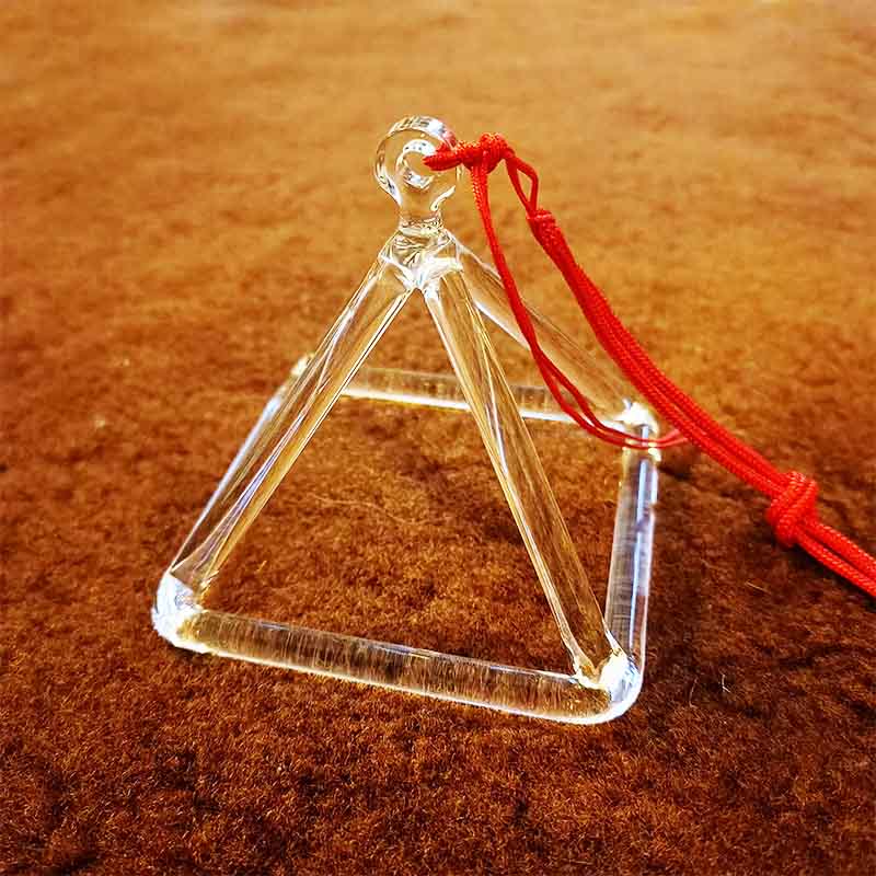 Quartz Kristal Sallanan Ses Piramiti 5 Oktav 3"