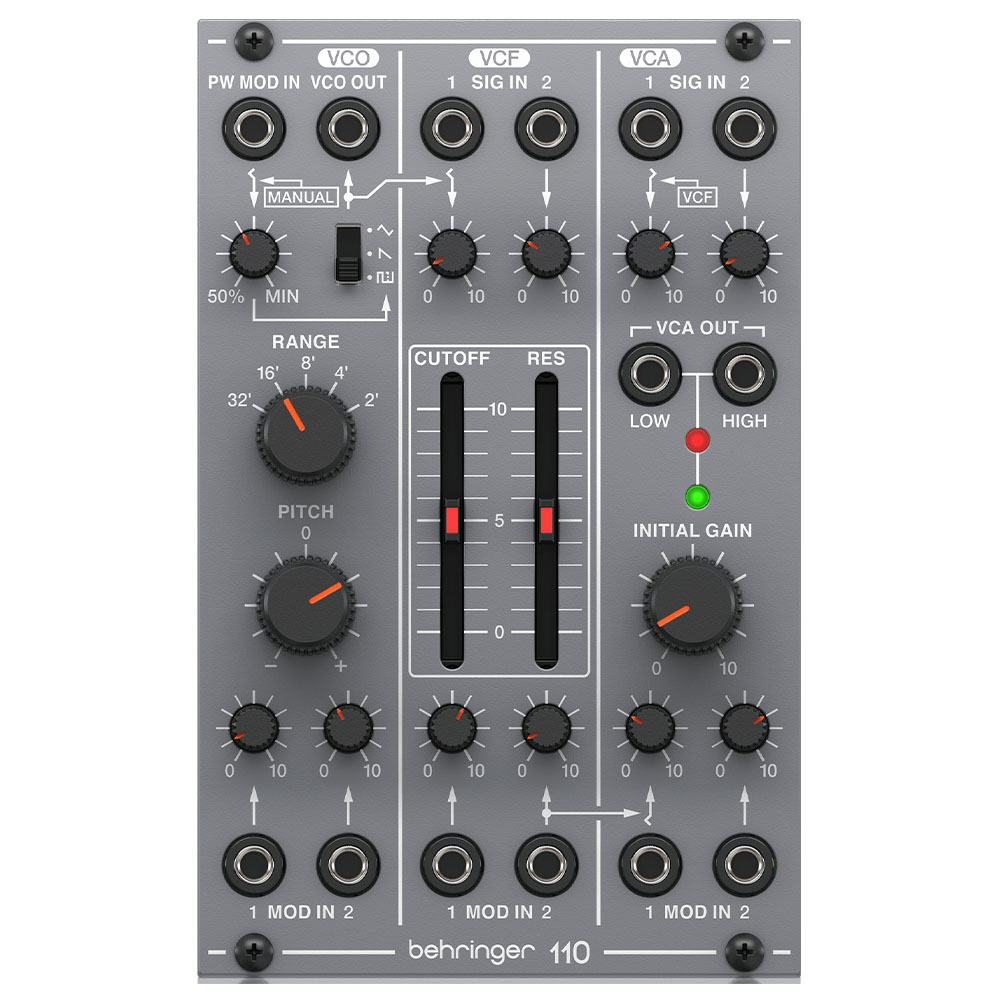 BEHRINGER Eurorack için Efsanevi Analog VCO/VCF/VCA Modülü