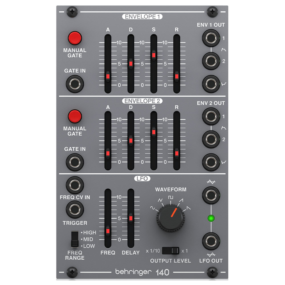 BEHRINGER Eurorack için Efsanevi Analog Çift Zarf/LFO Modülü