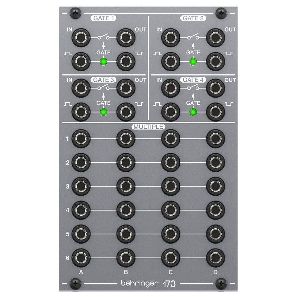 BEHRINGER Eurorack için Efsanevi Analog Dörtlü Kapı ve Çoklu Modül