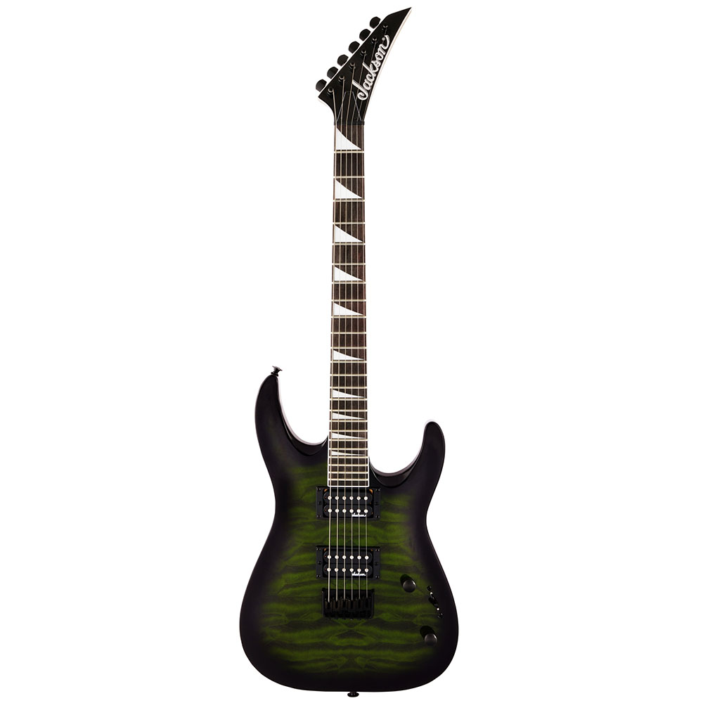 Jackson JS32Q Dinky Arch Top DKA Sabit Köprü Green Burst Elektro