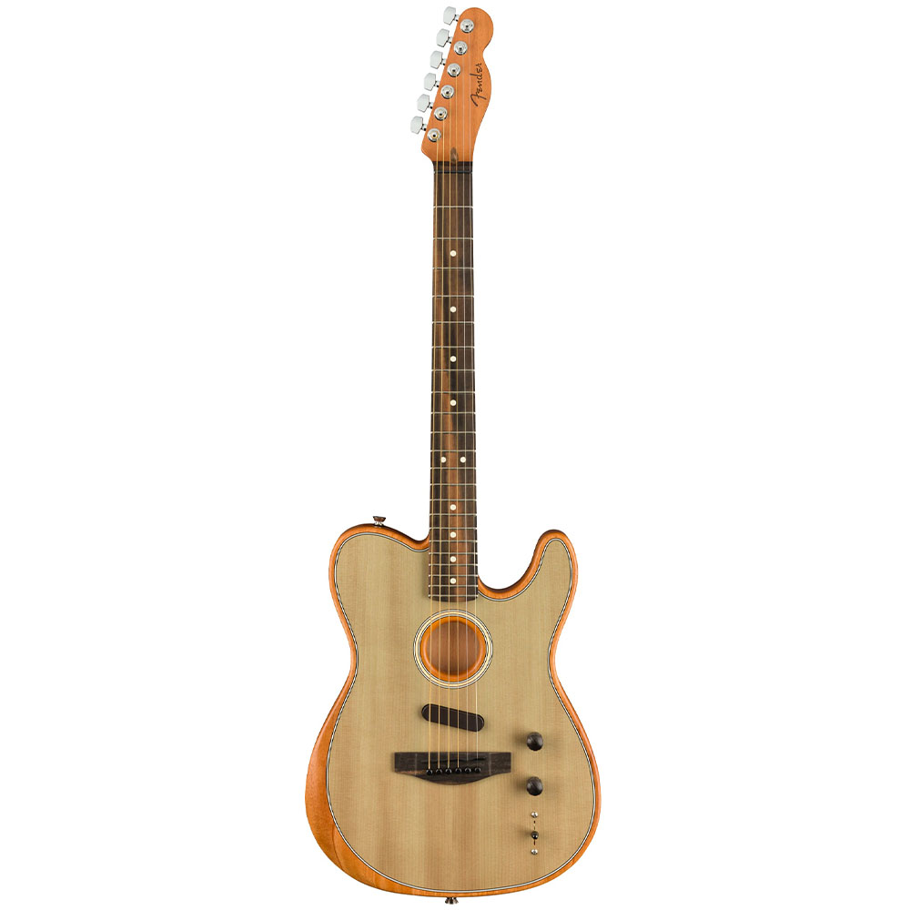 Fender American Acoustasonic Telecaster Abanoz Klavye Sonic Gray