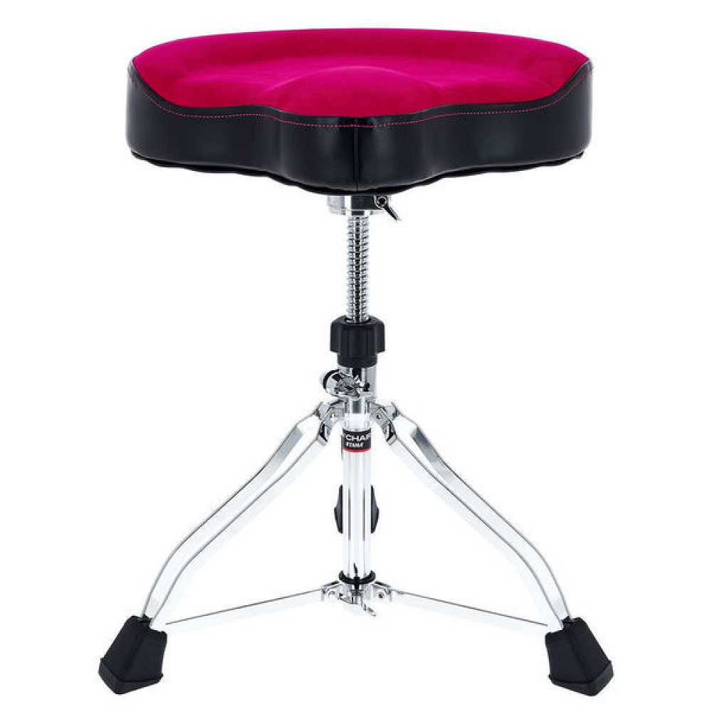 TAMA HT530PKCN - 1st Chair Glide Rider "Cloth-Top Pink" Davul Taburesi (Sınırlı Üretim)