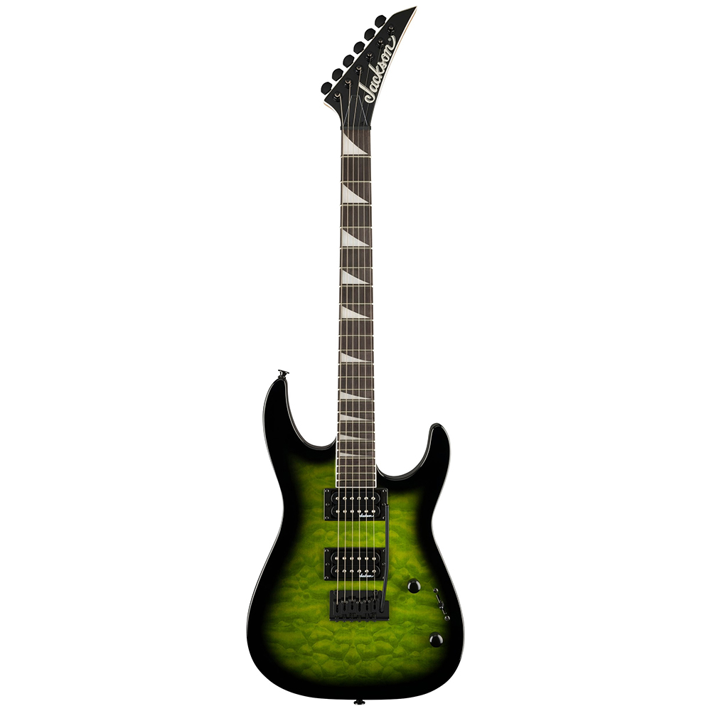 Jackson JS20 Dinky DKQ 2PT Amaranth Klavye Transparent Green Burst