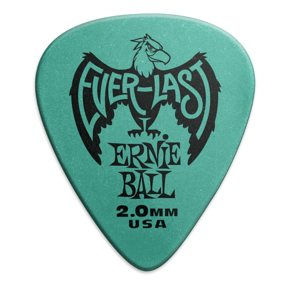 ERNIE BALL P09196 Evarlast  Yeşil/Mavi 2.0 mm 12li Paket Pena
