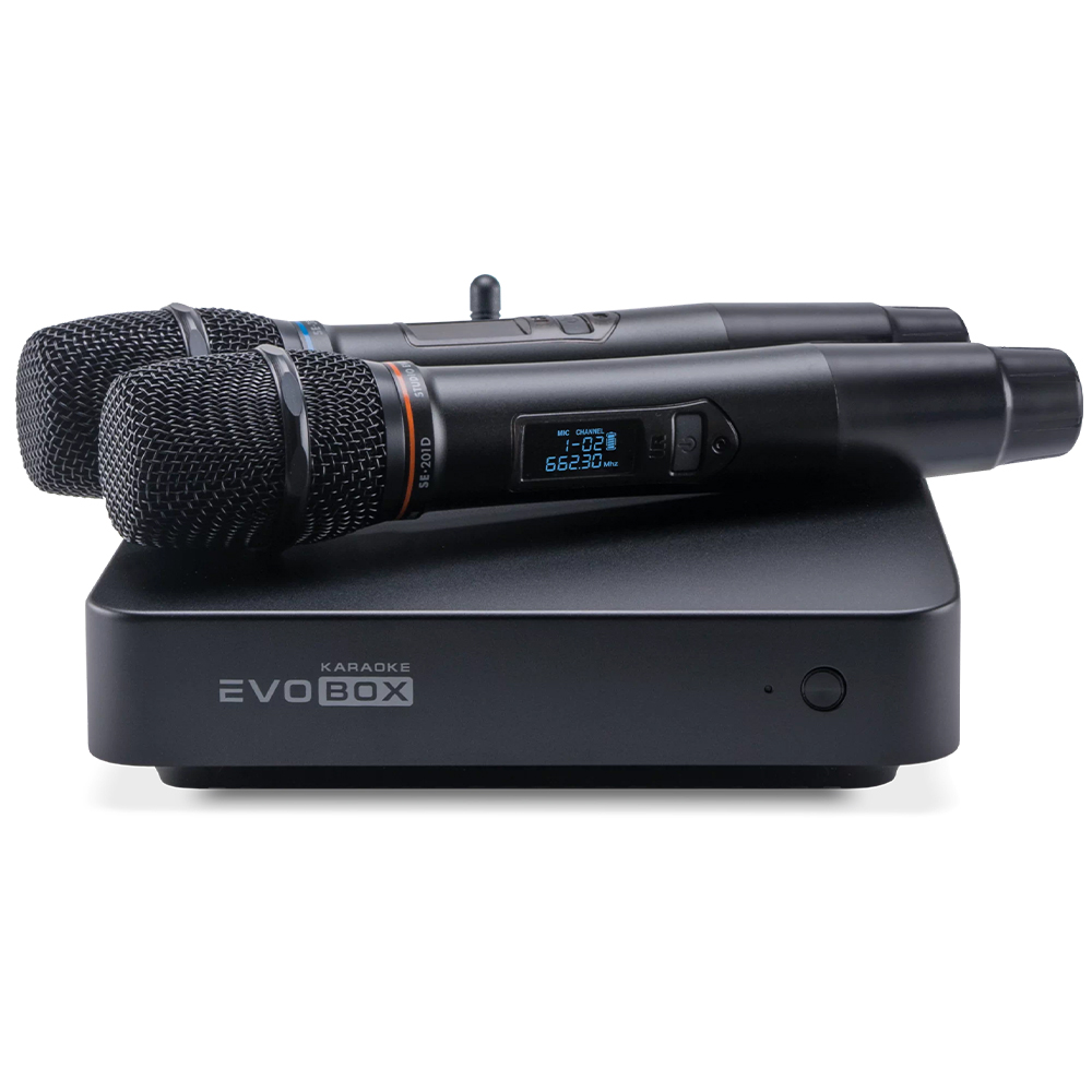Studio Evolution EVOBOX Plus Karaoke Cihazı (SE 201D Mikrofonlar