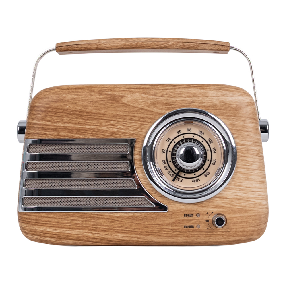 KOZMOS Retro Radyo ve Bluetooth Hoparlör Wooden Fiyatı