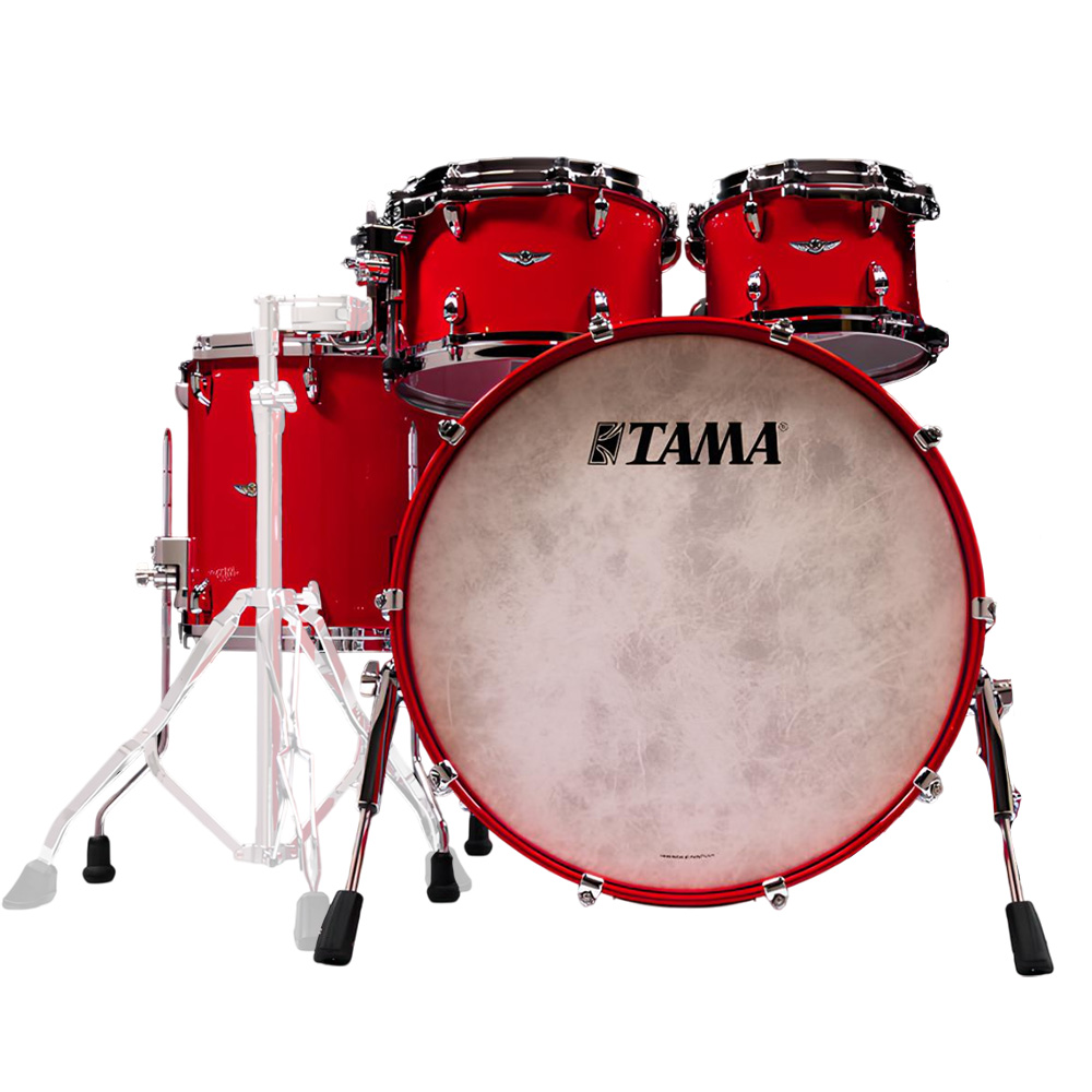 TAMA TM42RZSS-SDR STAR Maple Solid Candy Red 4 Parça (22B/10T/12T