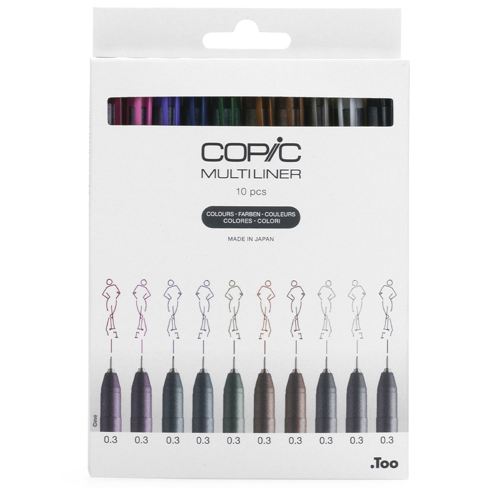 COPIC Multiliner Classic Color 10'lu Kalem Seti Fiyatı