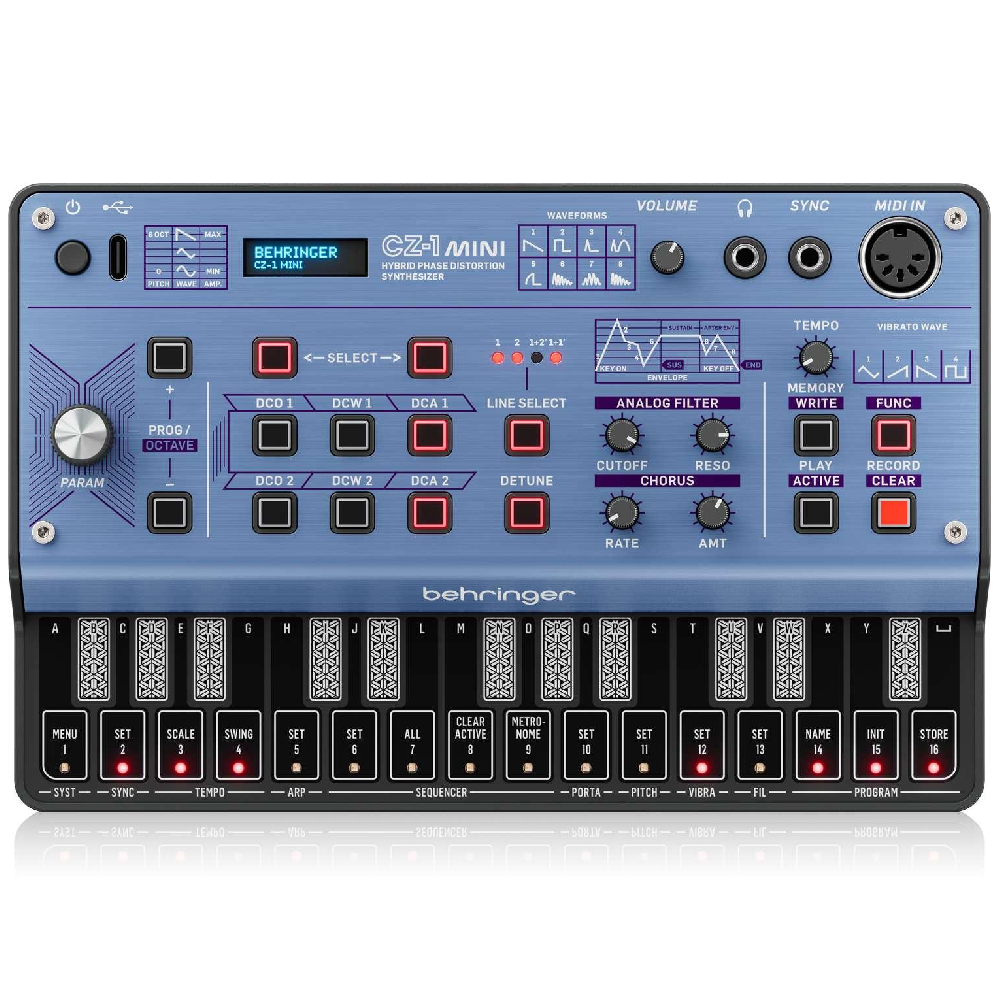 未使用品！Behringer CZ-1 Mini ハイブリッドシンセサイザー Behringer CZ-1 MINI Hybrid Phase Distortion Synthesizer Fiyatı