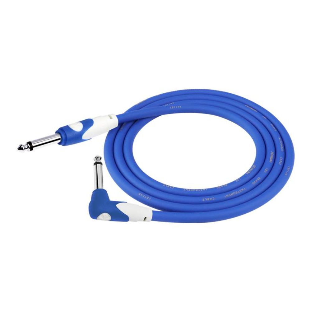 Kirlin LGI-202-3M-BL Düz/L Uç 3 Metre Mavi Enstrüman Kablosu