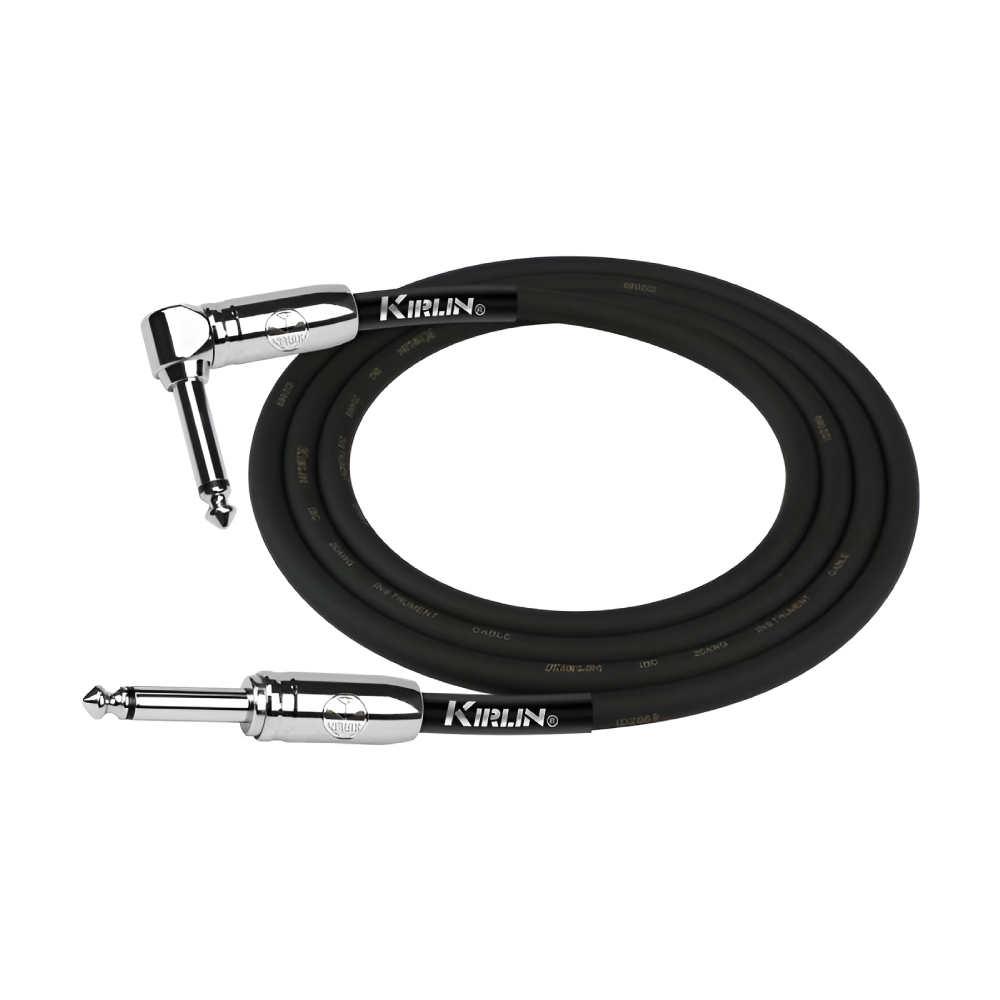 KIRLIN IPCC-202PN-6M-BK Düz/L Uç 6 Metre Siyah Enstrüman Kablosu