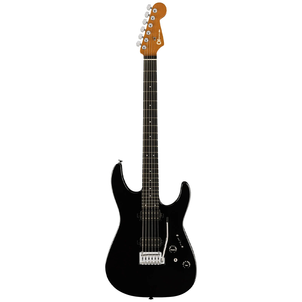 Charvel Pro Mod DK24 HH 2PT Abanoz Klavye Gloss Black Elektro