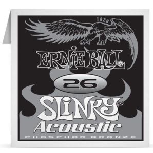 ERNIE BALL P01826 .026 Earthwood Fosfor Bronz Sargılı Akustik (Tek Tel)