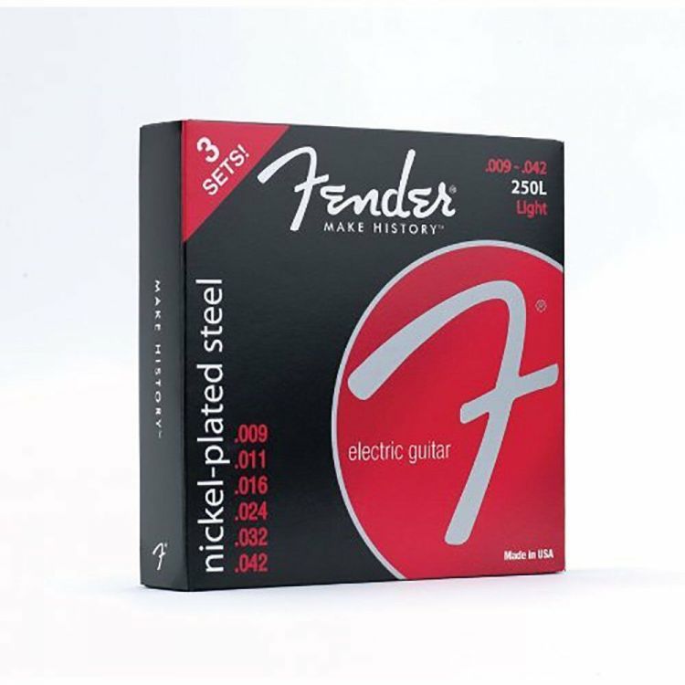 Fender 250R NPS 9-42 3 Nickel-Plated Steel 3'lü Paket Elektro