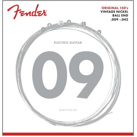 Fender Original 150 Guitar Strings Pure Nickel Wound Ball End 150L Gauges .009-.042 String Sets - Elektro Gitar Teli
