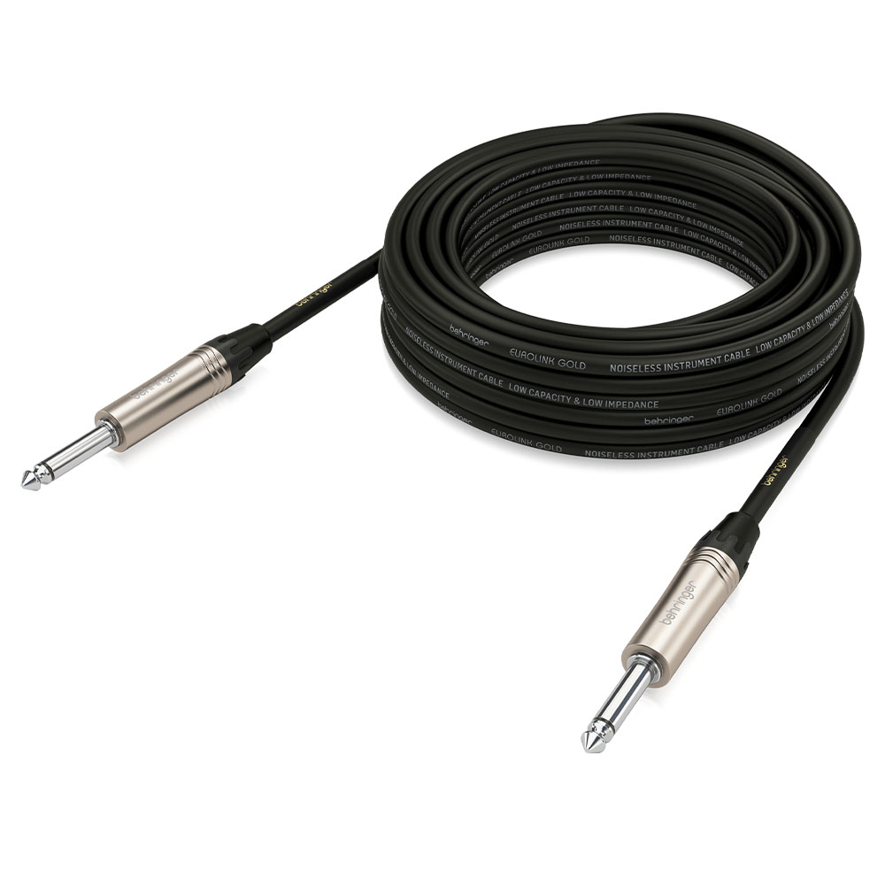 BEHRINGER Gold Performance 10 m (32,8 ft) 1/4" TS Konnektörlü Enstrüman Kablosu