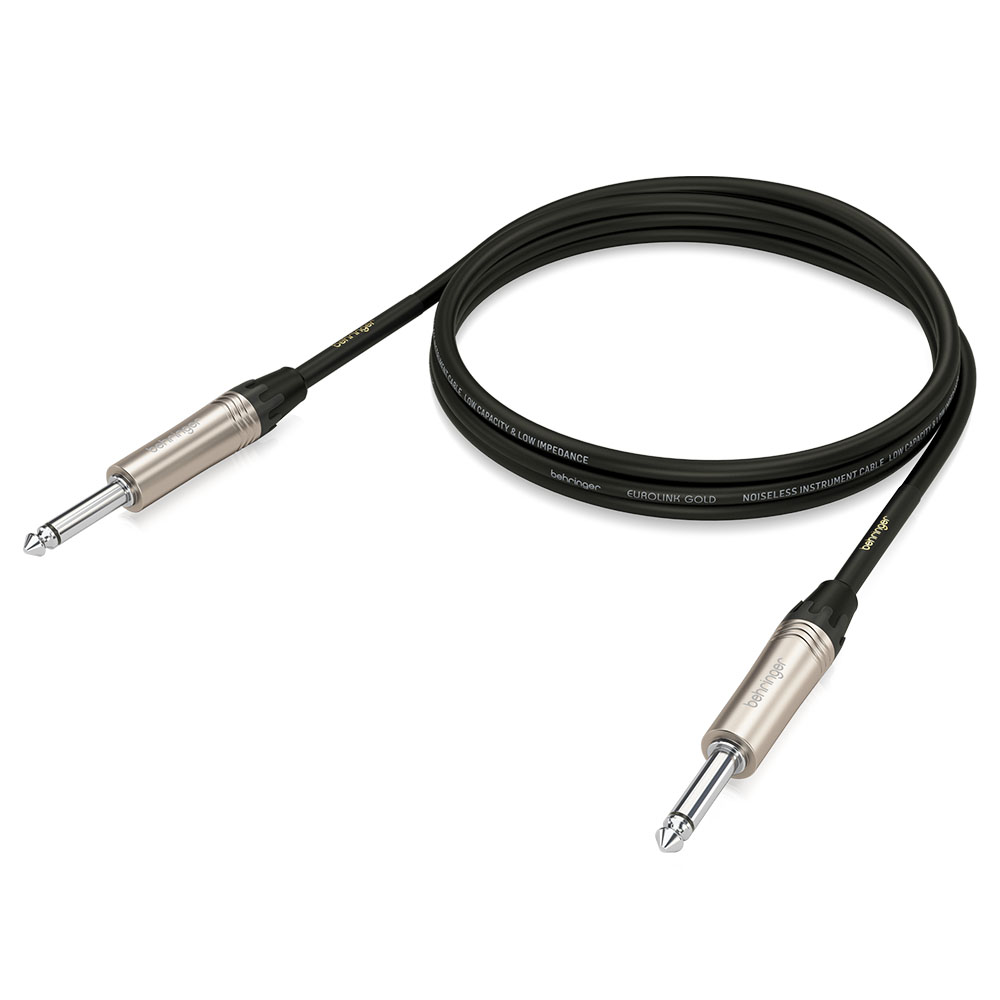 BEHRINGER 1/4" TS Konnektörlü Gold Performance 1,5 m (5 ft) Enstrüman Kablosu