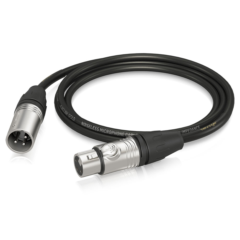 BEHRINGER Altın Performanslı 1,5 m (5 ft) XLR Konnektörlü Mikrofon Kablosu