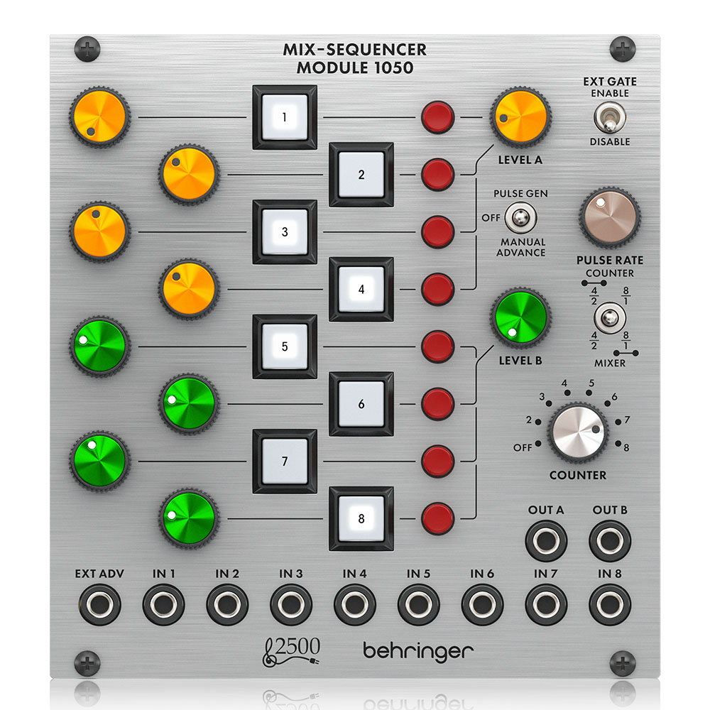 BEHRINGER 2500 Serisi 8 Kanallı Mikser/Sequencer Modülü