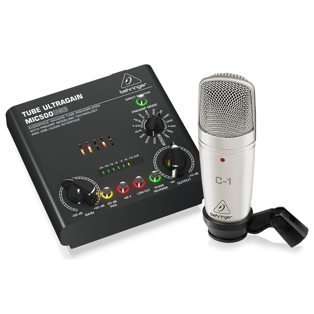 BEHRINGER USB/Ses Arayüzü ile Eksiksiz Kayıt Paketi