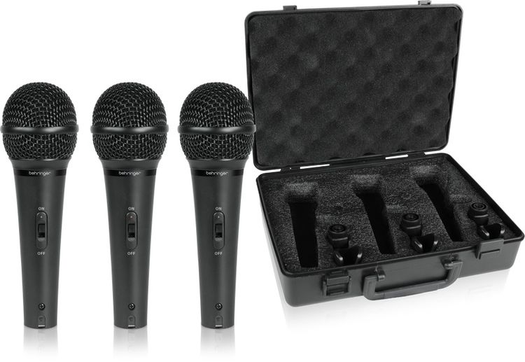 BEHRINGER ULTRAVOICE XM1800S 3'lü Dinamik Kardioid Mikrofon Seti