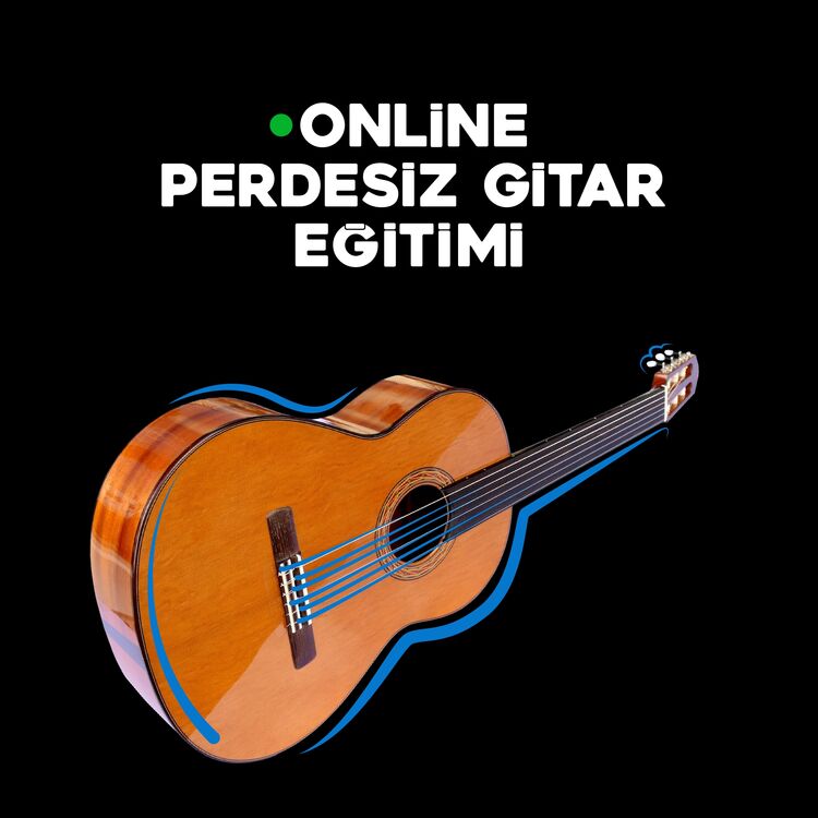 Uzaktan Birebir Online Perdesiz Gitar Eğitimi (1 Aylık 4 Ders Eğitim Paketi)